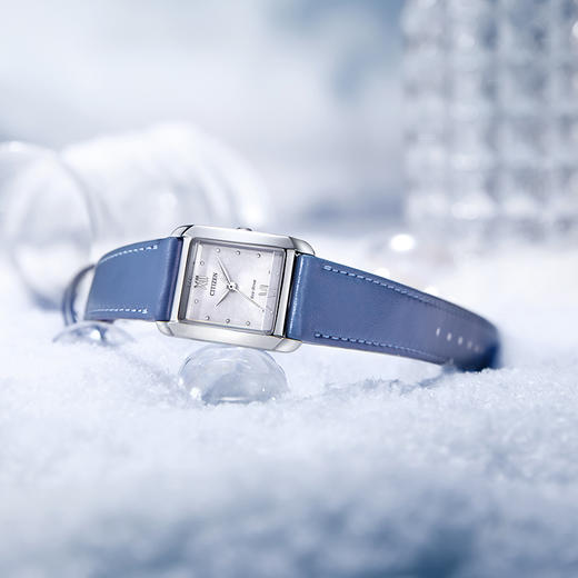 西铁城日本官方正品2022年夏季新品小方块光动能女士手表EW5590-62A 商品图2