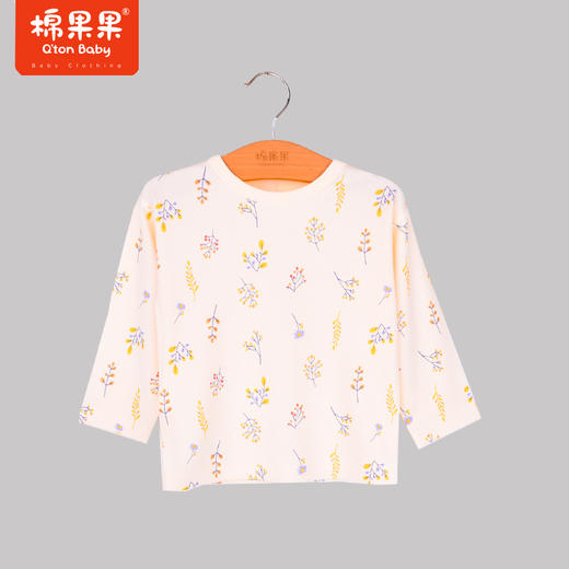 商场同款棉果果秋季新款加厚兰精莫代尔套头套装两件套秋衣秋裤家居服男女童柔软舒适M321302422551 商品图1