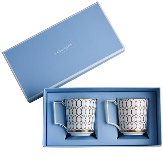【团购展示】WEDGWOOD红粉年华马克杯红色+蓝色马克杯对杯礼盒 商品图1