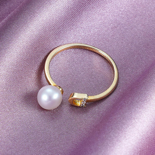 子佩集S925银珍珠戒指【XXJZ028】镀金2206 商品图0
