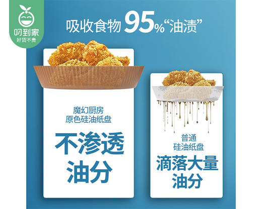 GRAREY空气炸锅纸盘（颜色随机）/1盒（100张） 商品图7