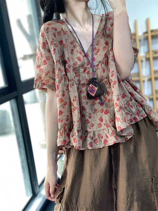 裁缝学苑AQ80复古新款V领娃娃衫衬衫纸样半身裙女装衣服装打板图 商品图2