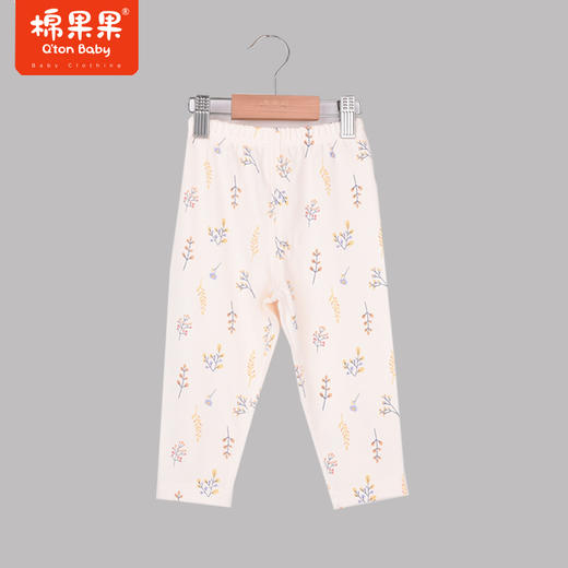 商场同款棉果果秋季新款加厚兰精莫代尔套头套装两件套秋衣秋裤家居服男女童柔软舒适M321302422551 商品图2