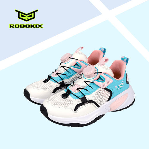 ROBOKIX亲子款运动鞋网面透气旋钮扣男女童鞋 商品图3