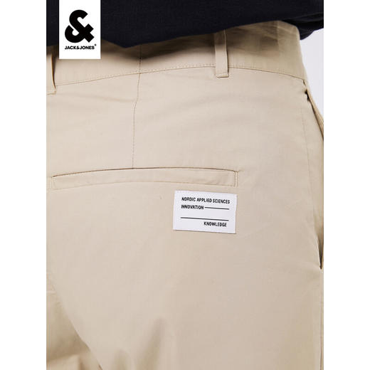 JackJones杰克琼斯夏男百搭简约舒适亲肤拉链门襟时尚都市休闲裤子222214004 C13浅沙色 商品图2
