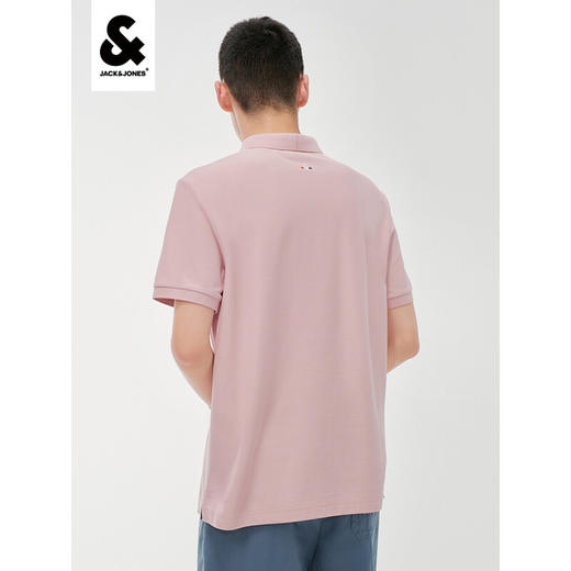 JackJones杰克琼斯夏男商务休闲刺绣图案百搭POLO-SHIRT短袖衫222206087 C19浅粉色 商品图1