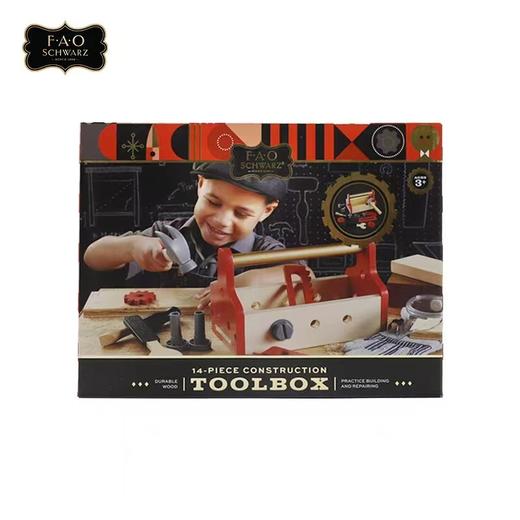 【STEM启蒙必备！纯木质工具箱14件套】百年玩具品牌FAO Schwarz超高性价比的STEM工具箱 商品图1