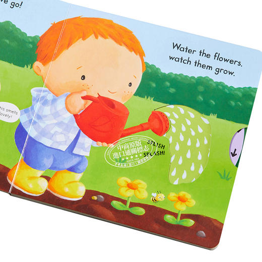 【中商原版】Busy系列 繁忙的花园 英文原版  Busy Garden 纸板书 机关 操作书 幼儿启蒙 纸板操作书 商品图4