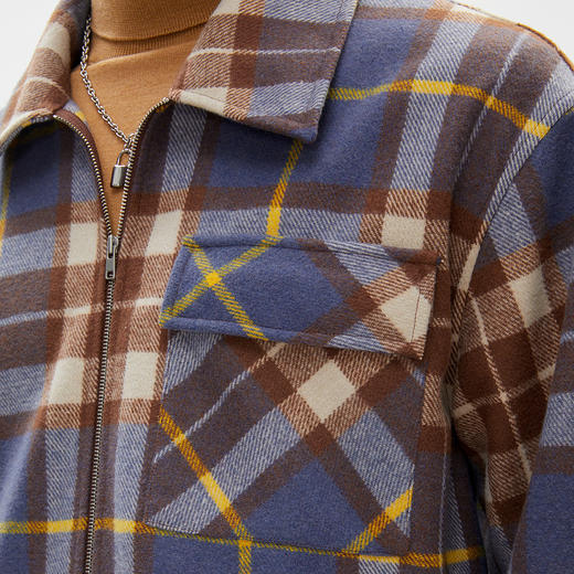 gxg jeans男装冬季大衣男冬季加厚短款呢子外套男潮气质大衣 商品图2