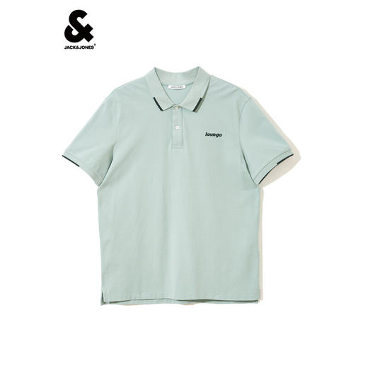 JackJones杰克琼斯夏男商务休闲撞色百搭通勤POLO-SHIRT222206075 薄荷绿-C63 商品图3
