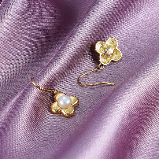 子佩集S925银珍珠耳钉【XXEH080】镀金2206 商品图1