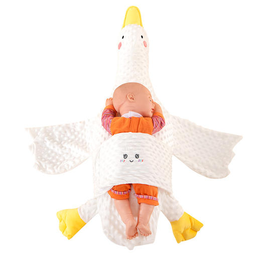 新生儿趴睡枕飞机抱排气枕大白鹅公仔安抚枕带内胆可拆洗-优选好物W仓 商品图4