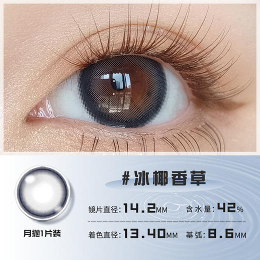 【月抛-0度专享 拍一件发三副】4款花色可选，只有0度 商品图2