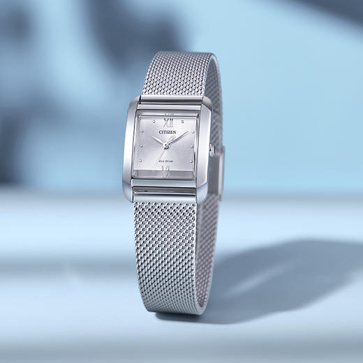 西铁城日本官方正品2022年夏季新品小方块光动能女士手表EW5590-62A 商品图8