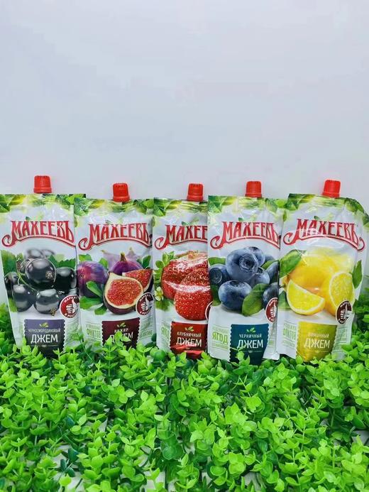 【中欧班列精选】俄罗斯进口天然果酱蓝莓草莓混合味多口味佐餐面包酱无添加300g 商品图1