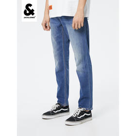 JackJones杰克琼斯男潮流高街简约基础百搭凉爽coolmax面料牛仔裤222232072 E42中牛仔蓝