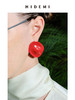 HIDEMI 度假系列简约流线感不规则圆形耳环 红色/奶油蓝/绿色 商品缩略图5