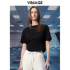 VIMAGE纬漫纪新款显瘦短款T恤上衣女V1802402 商品缩略图5