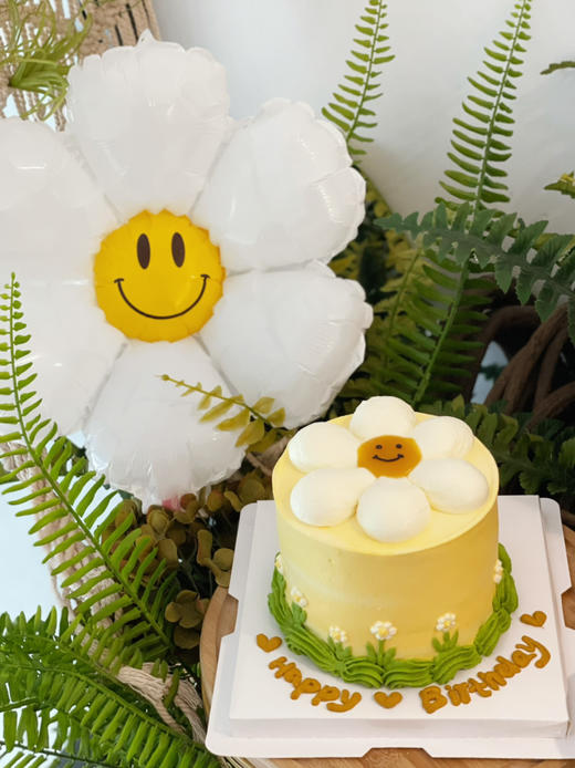 网红小花朵笑脸奶油蛋糕，提前24小时预定 商品图3