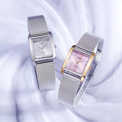 西铁城小方块光动能女士手表EW5596-66X 商品图8