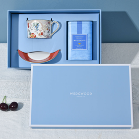 【团购展示】WEDGWOOD漫游美境洛可可杯碟组+原味茶罐礼盒