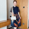 NP-TB676068842300 夏装气质短袖连衣裙中年女裙子中老年女装雪纺连衣裙 商品缩略图3