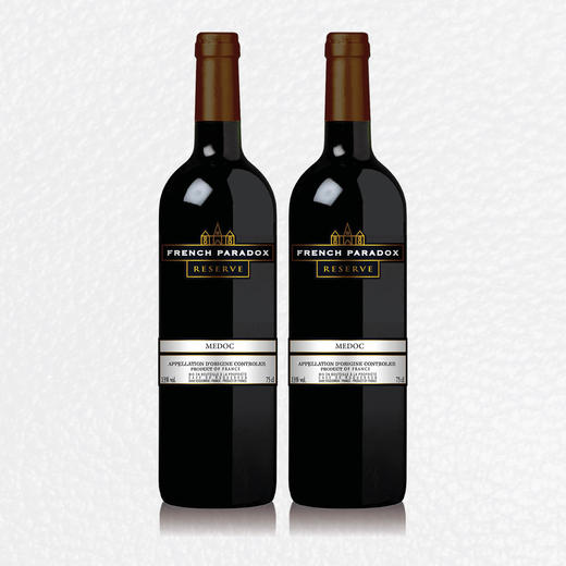 【双瓶优惠】茗酊古堡-梅铎红葡萄酒 French Paradox Selection Médoc 2*750ml 商品图0
