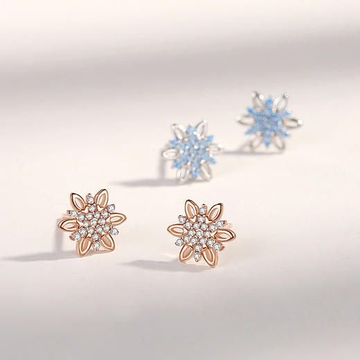 【六芒雪花】子佩集S925银新款花朵耳钉【JHY-E000321B】 商品图1