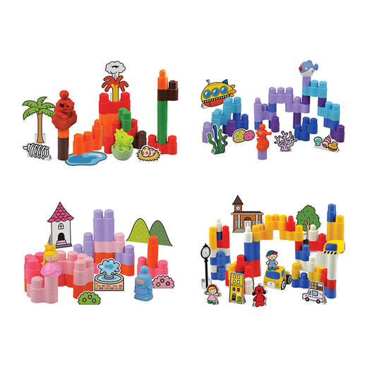 KSKIDS 拼装系列恐龙世界公主城堡海底探险小小都市 商品图0