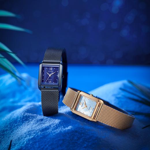 西铁城日本官方正品2022年夏季新品小方块光动能女士手表EW5597-63L 商品图3