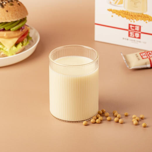 七年五季轻食豆浆粉经典原味五谷杂粮速溶无蔗糖精冲饮代早餐豆奶 高蛋白原味12袋/1盒 商品图3