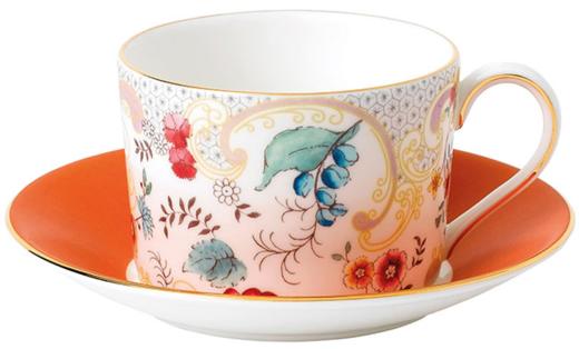 【团购展示】WEDGWOOD漫游美境洛可可杯碟组+原味茶罐礼盒 商品图1