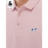 JackJones杰克琼斯夏男商务休闲刺绣图案百搭POLO-SHIRT短袖衫222206087 C19浅粉色 商品缩略图2