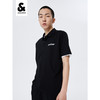 JackJones杰克琼斯男3M反光字母印花纯棉POLO-SHIRTT恤衫222206038 E40黑色 商品缩略图0