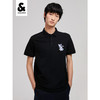 JackJones杰克琼斯男春舒适百搭含棉POLO-SHIRT222206079 E40黑色 商品缩略图0