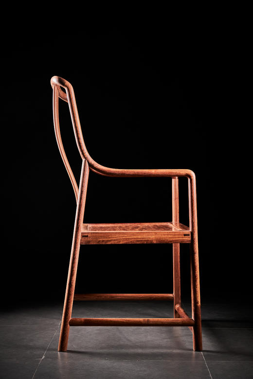 红桥红  家具严选  缅甸花梨(大果紫檀）  【S背高梳背椅】 商品图10