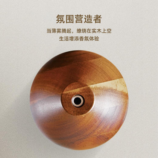 艾瑞尔香氛相思木实木香薰机加湿器两用 商品图3