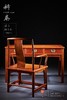 红桥红  家具严选  缅甸花梨(大果紫檀）  【128 三抽刀牙 小书桌】 商品缩略图7