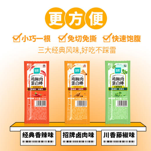 优形鸡胸肉蛋白棒多口味60g 商品图3