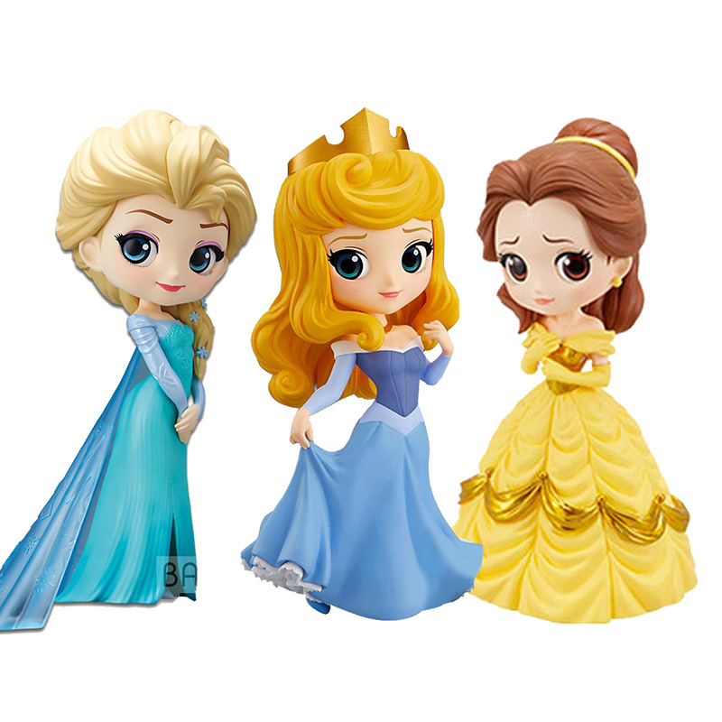 万代Bandai  qposket迪士尼公主系列艾莎爱丽儿仙蒂瑞拉木兰乐佩爱洛