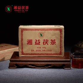 黑茶 湘益 红丝带2021年 茯茶 400g