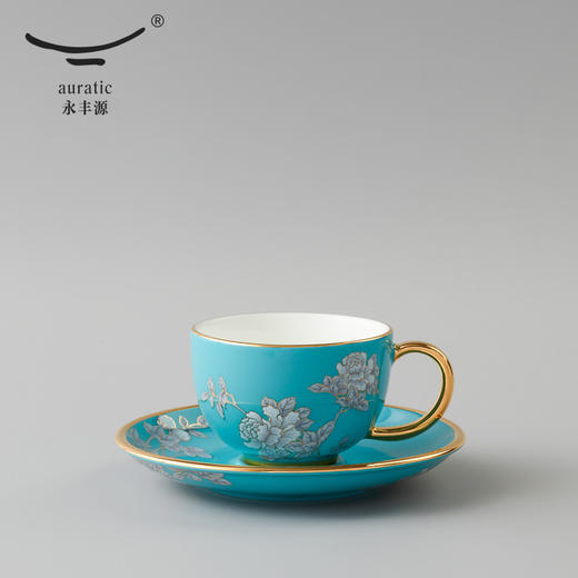 【国瓷·永丰源】夫人瓷水墨牡丹14头陶瓷茶咖具杯碟套装大容量茶具套装家用 商品图3