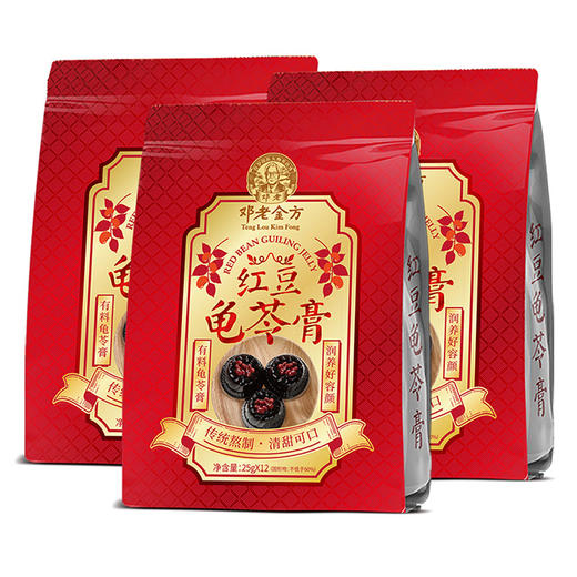 邓老金方红豆龟苓膏25g*12颗 商品图0