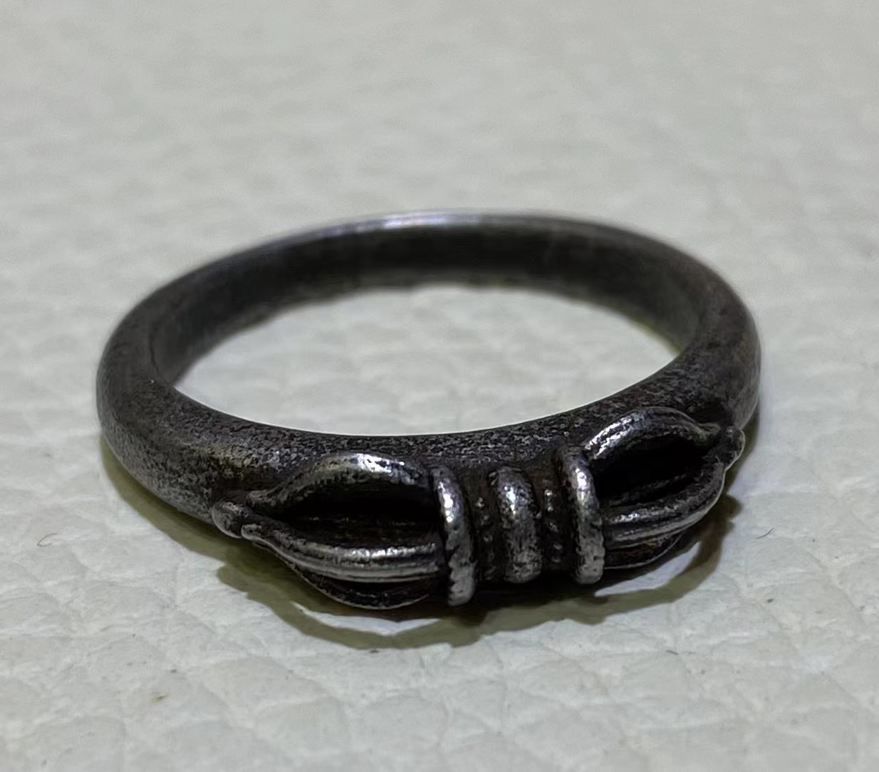 手工老天铁戒指