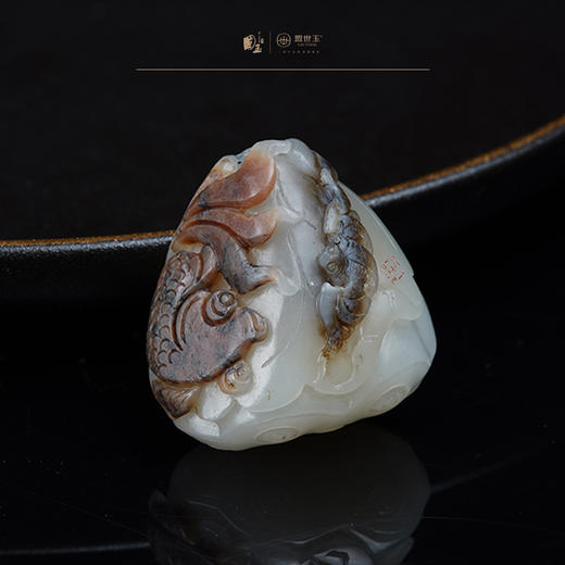 新疆国玉盟世玉和田玉羊脂玉挂件（鱼和蝙蝠）【带证书·顺丰物流】 商品图4