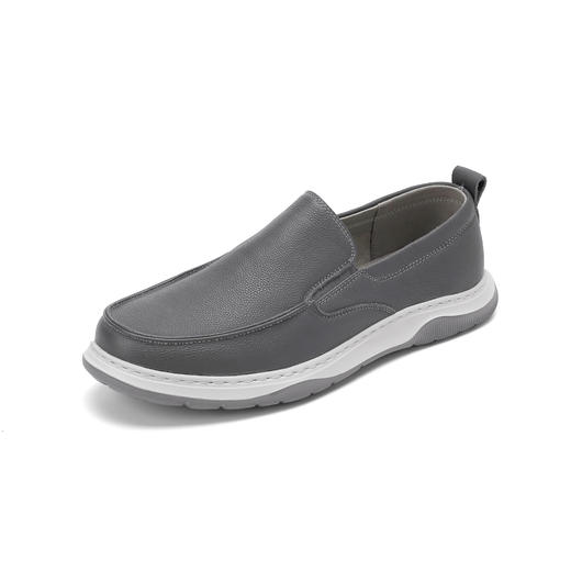 西村名物2022春季新款简约男士皮鞋尖头百搭男士商务休闲皮鞋T12AW11151 商品图4