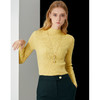 EITIE爱特爱秋季新款高领修身百搭显瘦纯羊毛针织衫女套头C2101806 商品缩略图4