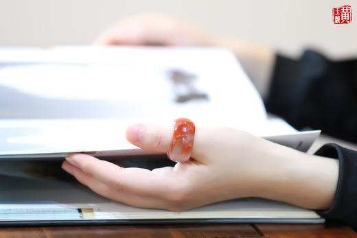 冰飘南红扳指 商品图6