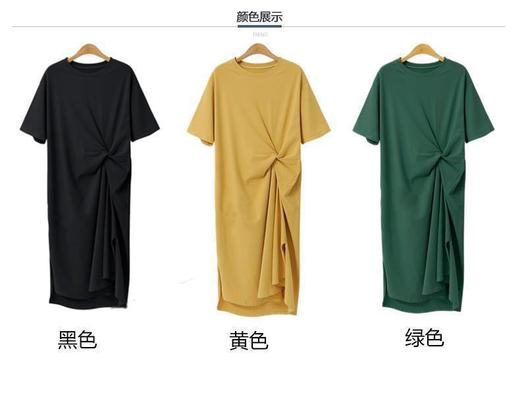 （清仓现货）【社群供G】2022夏季新款宽松休闲小众T恤涤纶连衣裙2 商品图3