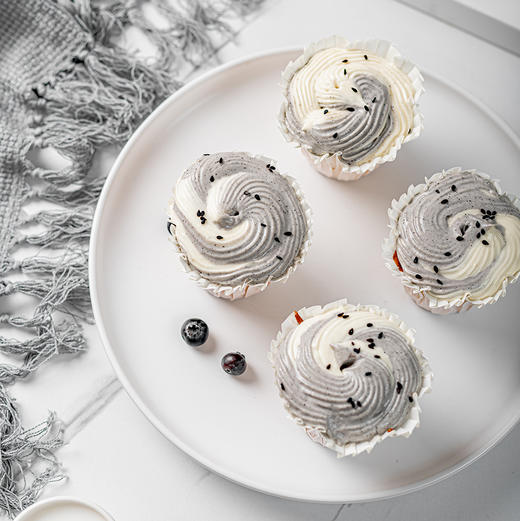 养生杯子蛋糕 12 枚（黑芝麻豆乳） 商品图2